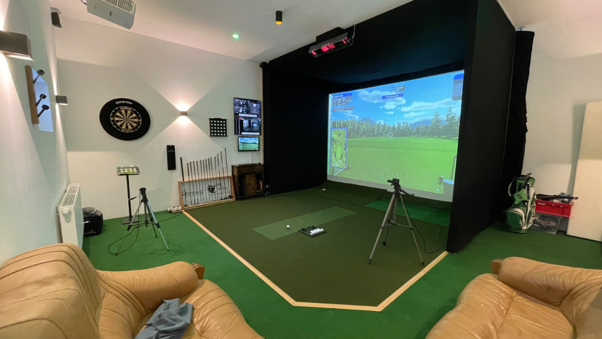 Unser Golfsimulator auf der Ranch